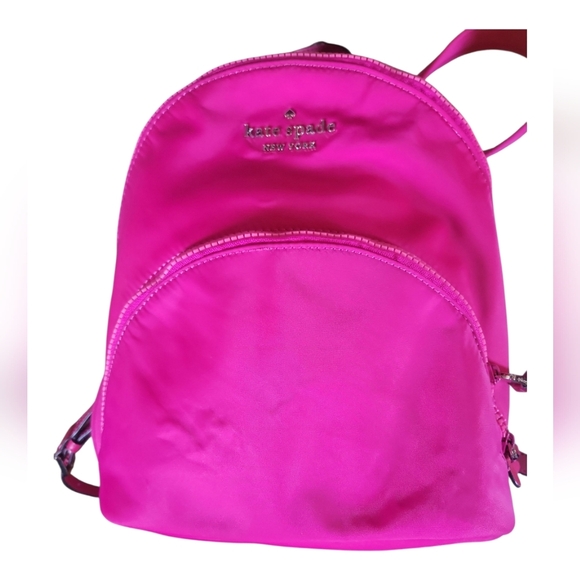 Kate Spade New York Karissa Nylon Magenta/Hot Pink Medium Backback - Picture 5 of 11
